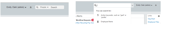 Before (Only People Search) After enabling Action Search