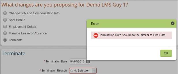 Term Date validation for hybrid Integration between SuccessFactors Employee Central and SAP HCM OnPremise