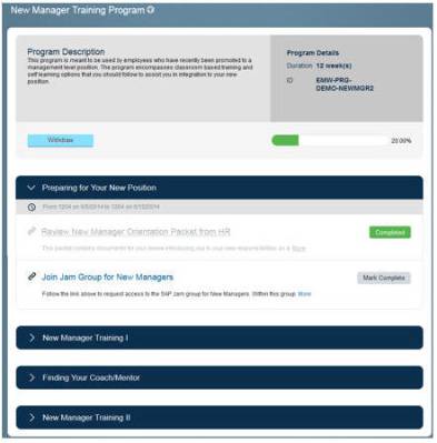 The New 'Programs' in SuccessFactors Learning (b1405)