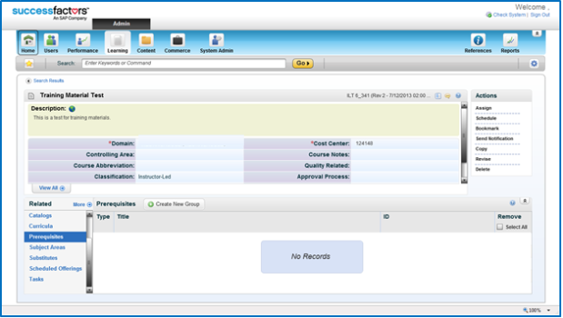 Configuring And/Or Prerequisites in SuccessFactors Learning Posted by Raja Kishore Jogam in