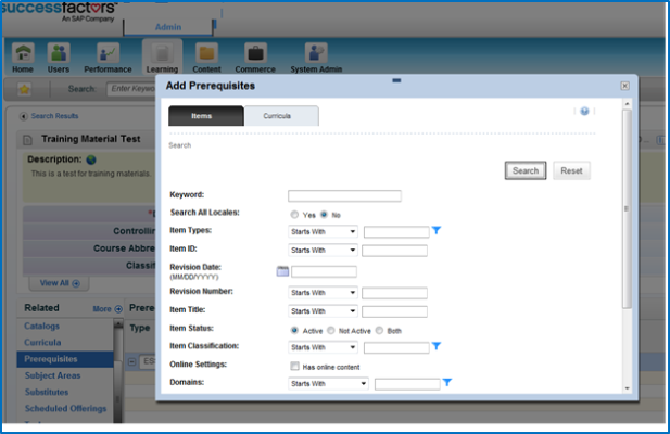 Configuring And/Or Prerequisites in SuccessFactors Learning Posted by Raja Kishore Jogam in