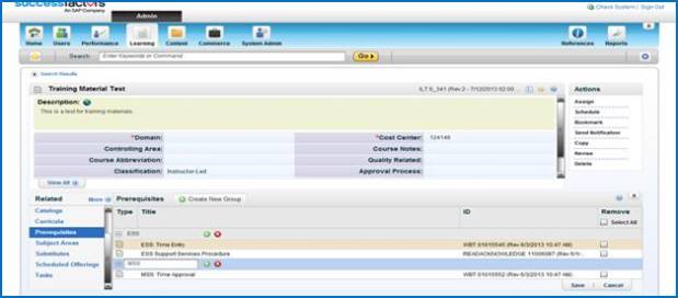 Configuring And/Or Prerequisites in SuccessFactors Learning Posted by Raja Kishore Jogam in