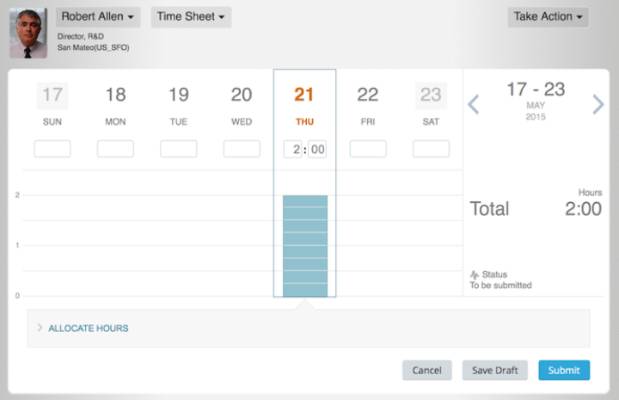 SuccessFactors Employee Central Payroll Time Sheet 1505