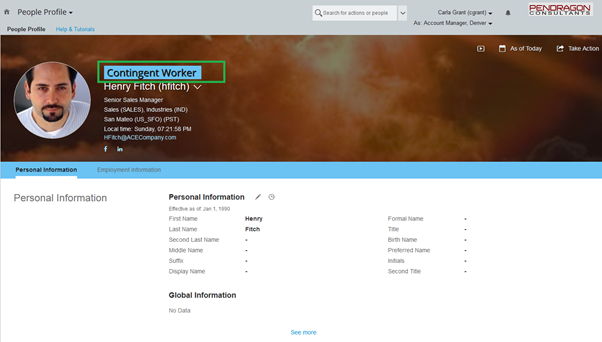 People Profile in SuccessFactors