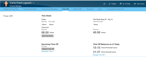 People Profile in SuccessFactors