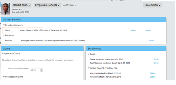 SuccessFactors Employee Central Global Benefits