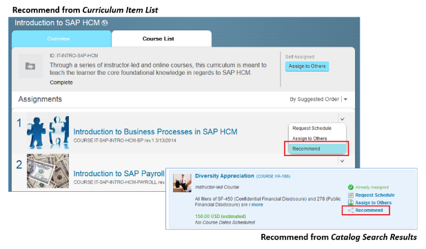 Recommendations Rounding into Form with New Peer-to-Peer Capabilities in SuccessFactors Learning