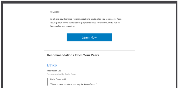 Recommendations Rounding into Form with New Peer-to-Peer Capabilities in SuccessFactors Learning