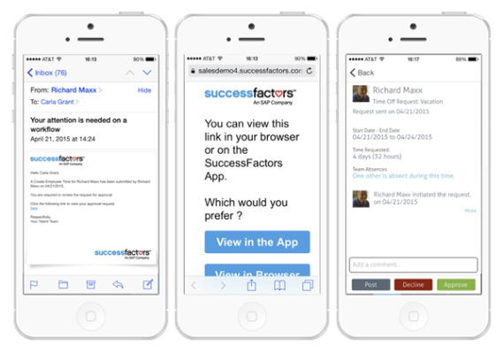 SuccessFactors Q2 2015 Release: SuccessFactors Mobile