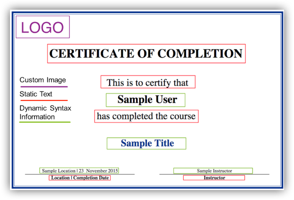"New" Feature - Certificate of Completion Editor (Overview)