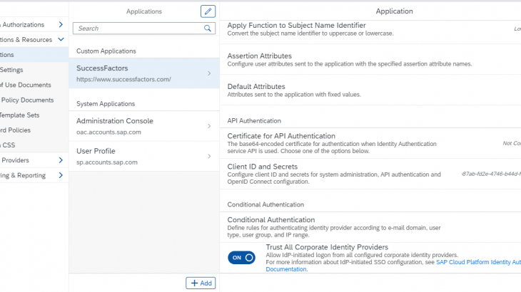 SAP SuccessFactors platform