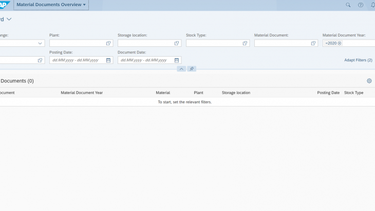 SAP Fiori, MM (Materials Management)