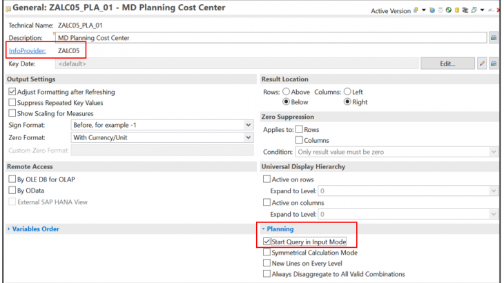 SAP BW/4HANA