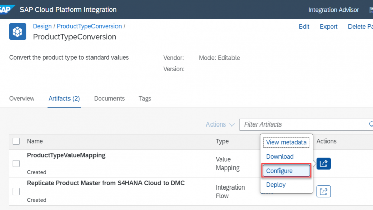 SAP S/4HANA Cloud, SAP Cloud Platform Integration