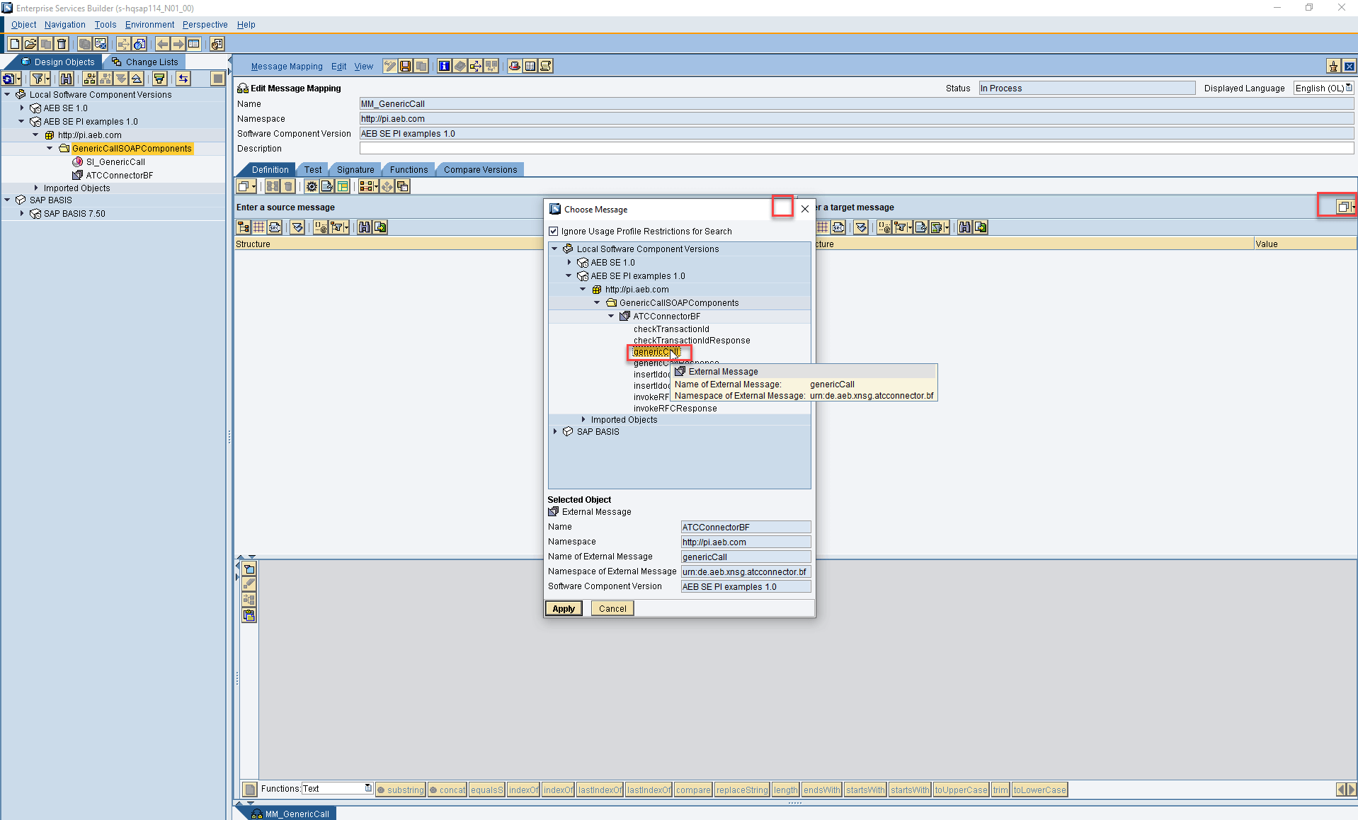 Setup a synchronous web service call from AS ABAP to an external system ...