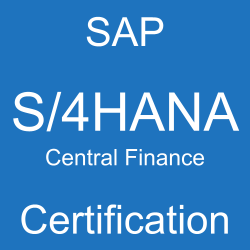 SAP S/4HANA Central Finance Certification, C_S4FCF_2020, C_S4FCF_2021