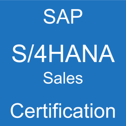 SAP S/4HANA Sales Certification, C_TS462_2020, C_TS462_2021