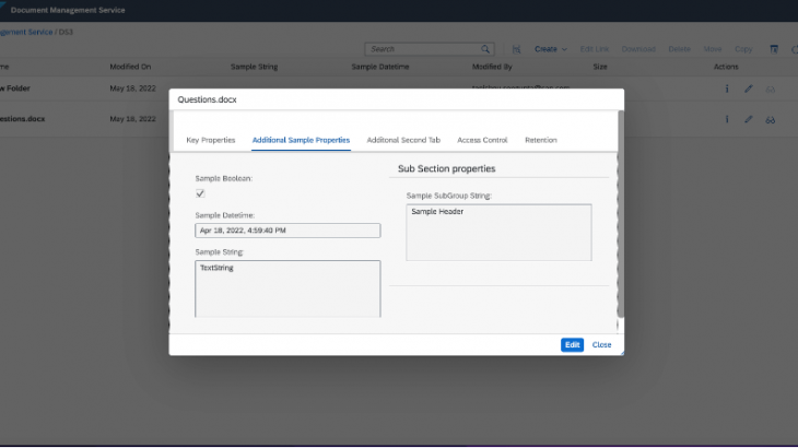 SAP Document Management Service, SAP BTP, Cloud Foundry Environment, SAP Business Technology Platform