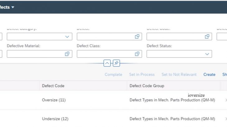 PLM Quality Management (QM), SAP Fiori