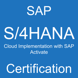 SAP S/4HANA Cloud Implementation with SAP Activate Certification, C_TS4C_2023
