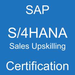 SAP S/4HANA Sales Upskilling Certification, C_TS460_2021, C_TS460_2022