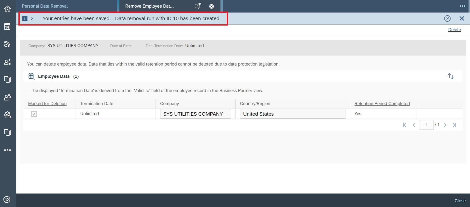 Deleting/ Setting the Employee Data to Obsolete in SAP C4C