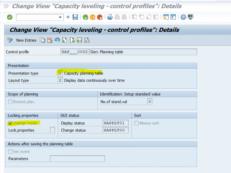 Capacity leveling Overall profiles – Configuration - ERP Q&A