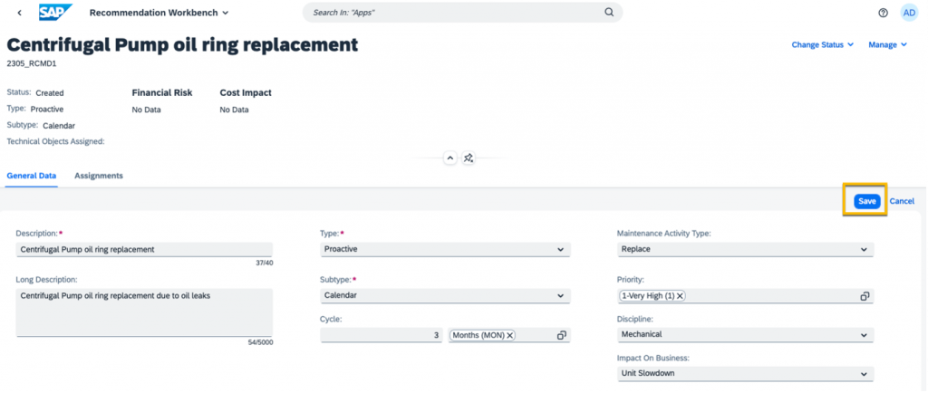 SAP Asset Performance Management, SAP Asset Strategy and Performance Management