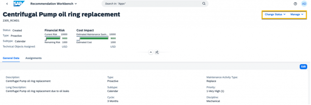 SAP Asset Performance Management, SAP Asset Strategy and Performance Management