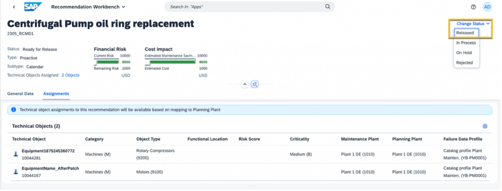 SAP Asset Performance Management, SAP Asset Strategy and Performance Management
