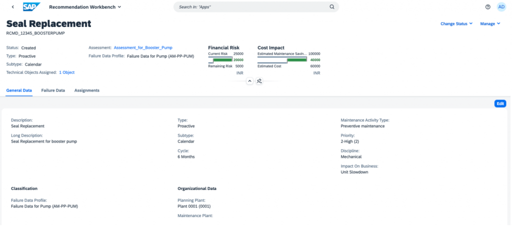 SAP Asset Performance Management, SAP Asset Strategy and Performance Management