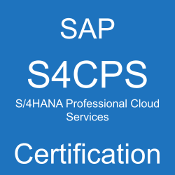 SAP S/4HANA Professional Cloud Services Certification, C_S4CPS_2308