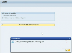 STMS Reconfiguration for SAP System after Refresh