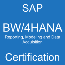 SAP BW/4HANA Reporting, Modeling and Data Acquisition Certification, C_BW4H_211