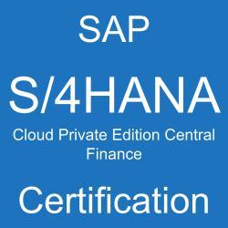 SAP S/4HANA Cloud Private Edition Central Finance Certification, C_S4FCF_2023
