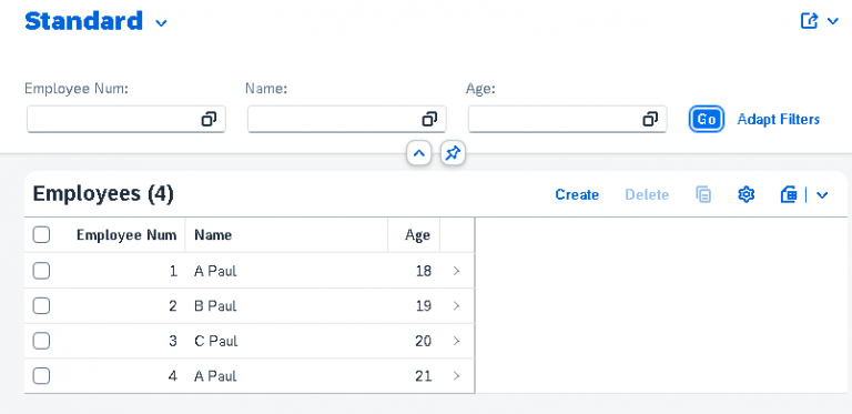 SAP RAP Unmanaged scenario example-Simplified