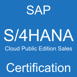 SAP S/4HANA Cloud Public Edition Sales Certification, C_S4CS_2508
