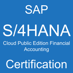 SAP S/4HANA Cloud Public Edition Financial Accounting Certification, C_S4CFI_2504