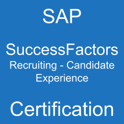 SAP SuccessFactors Recruiting - Candidate Experience Certification, C_THR84_2505