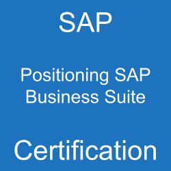 SAP Positioning SAP Business Suite Certification, C_BCSBS_2502