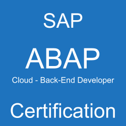 SAP ABAP Cloud - Back-End Developer Certification, C_ABAPD_2507