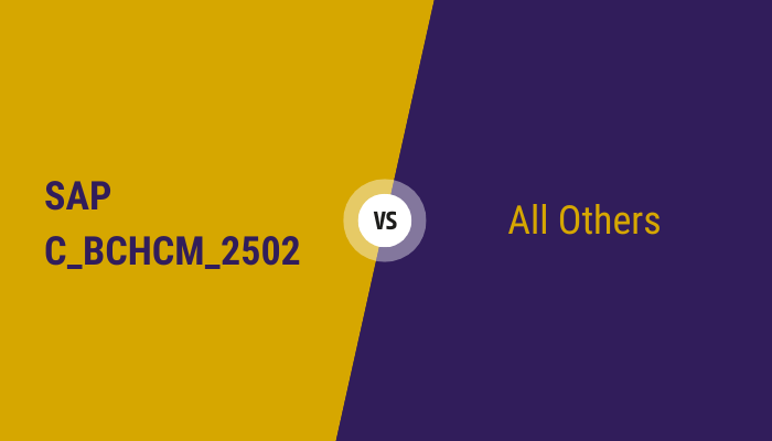 SAP C_BCHCM_2502 vs. All Others