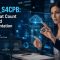 A professional woman engaging with a futuristic holographic display showing SAP S/4HANA Cloud process flows. This image highlights the practical skills validated by the SAP C_S4CPB certification.