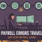SAP C_HCMP HCM Payroll for S/4HANA certification banner showing a payroll consultant at her desk below a chain of employee, time, calculation and bank icons