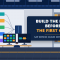 SAP Service Cloud certification C_C4H56 banner showing a service operations office with a consultant at a configuration dashboard and the headline build the desk before the first case
