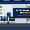 SAP end-to-end business processes certification banner showing a finance and operations floor with a wall board tracing five process flows into one ledger and a consultant at a workstation