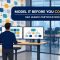 SAP LeanIX enterprise architecture consultant certification banner showing an architecture team room with a landscape wall board of linked application cards and a planner at a workstation
