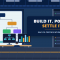 SAP PS certification banner showing a project controller at an operations board with the headline build it, post it, settle it