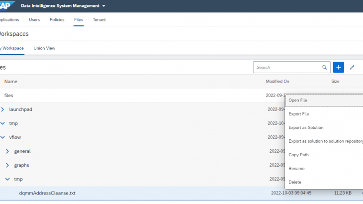 SAP Data Intelligence, SAP Data Quality Management