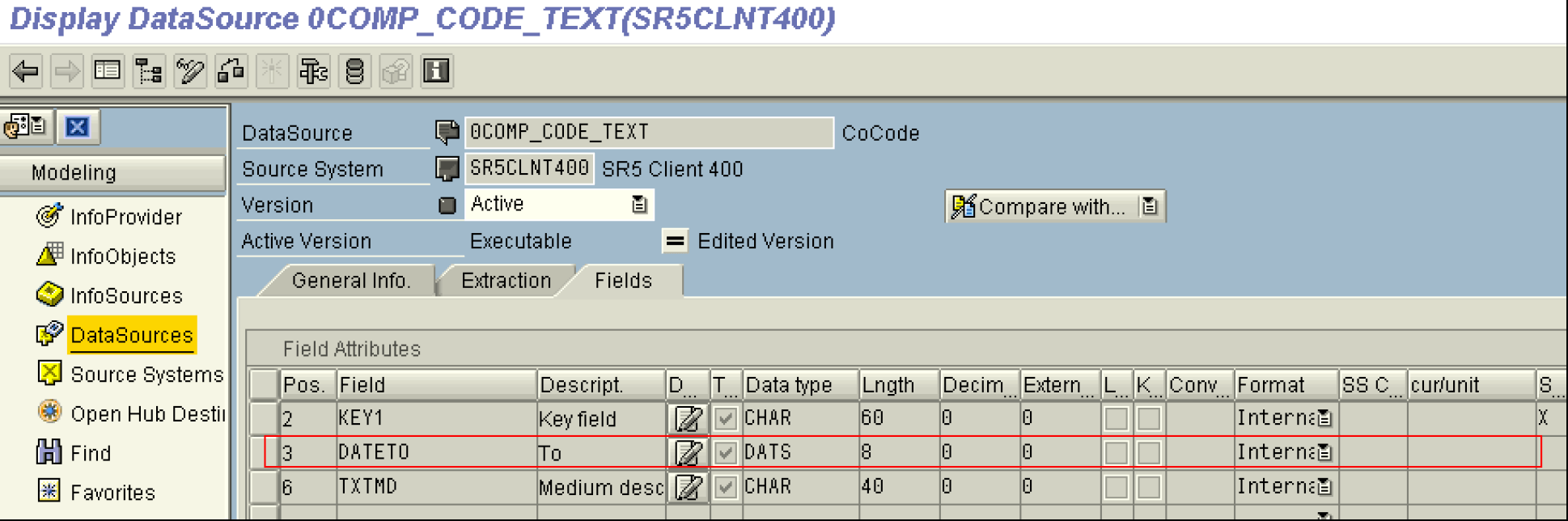 Enable hidden Fields of SAP BW DataSource